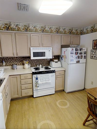 One Bedroom kitchen