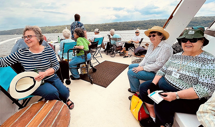 Residents cruise Cayuga Lake